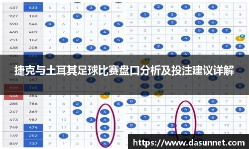 捷克与土耳其足球比赛盘口分析及投注建议详解